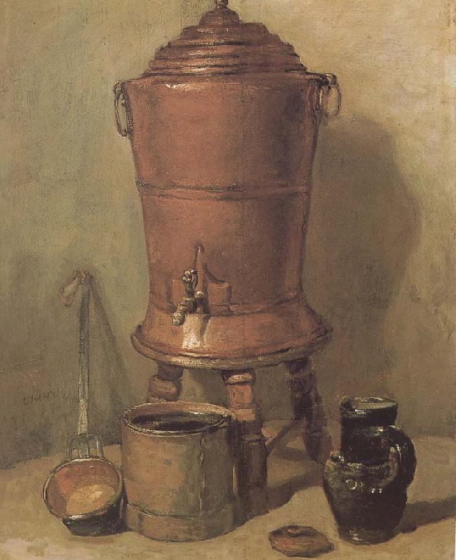 Jean Baptiste Simeon Chardin Copper water tank oil painting picture